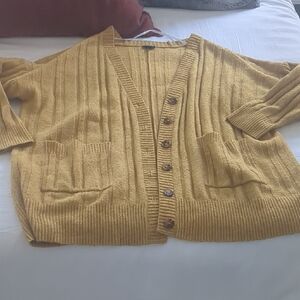 Torrid Mustard Button-Down Cardigan